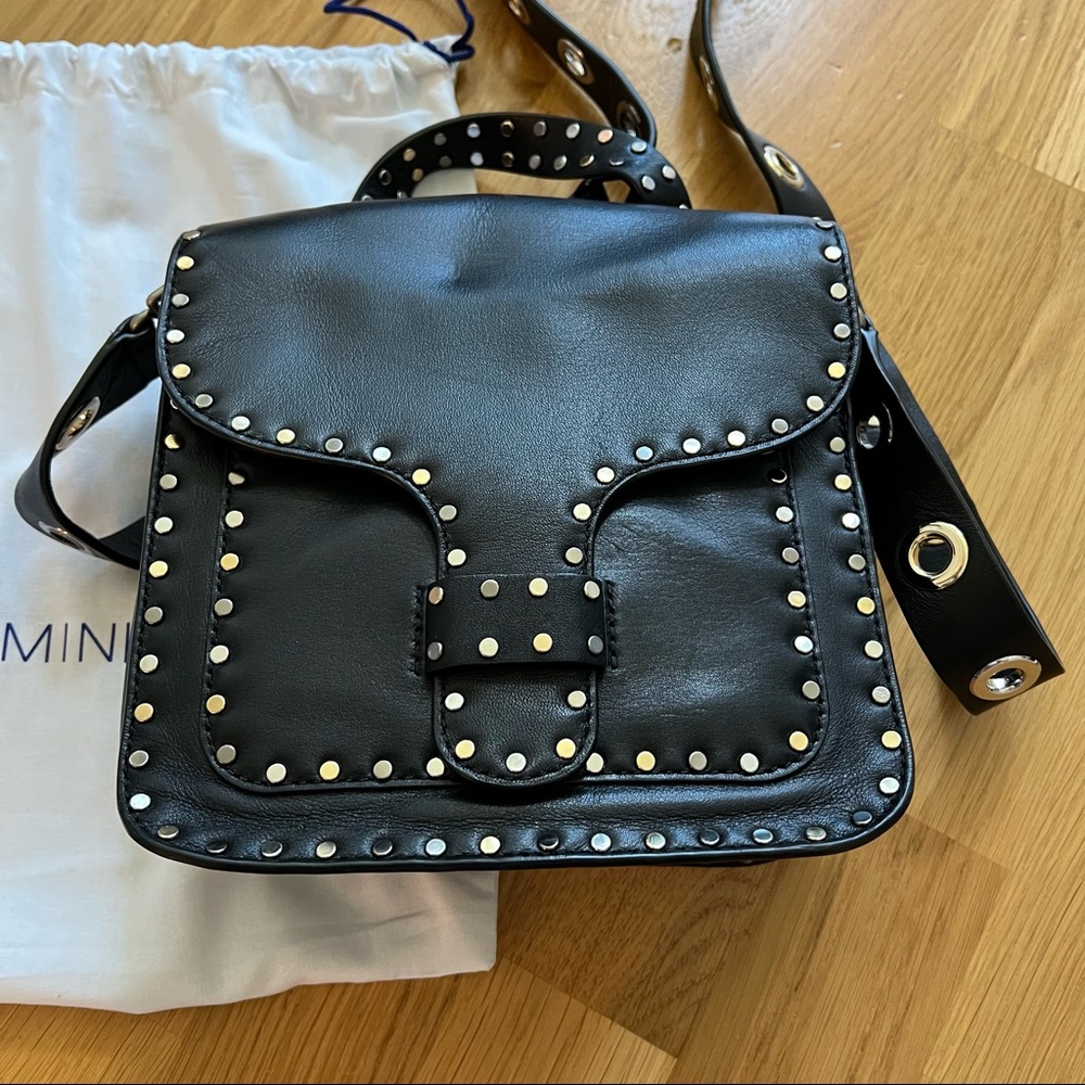 Rebecca minkoff midnighter cross body top handle bag with grommet detail - Picture 3 of 10